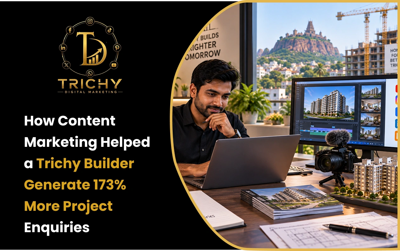 How Content Marketing Helped a Trichy Builder Generate 173% More Project Enquiries