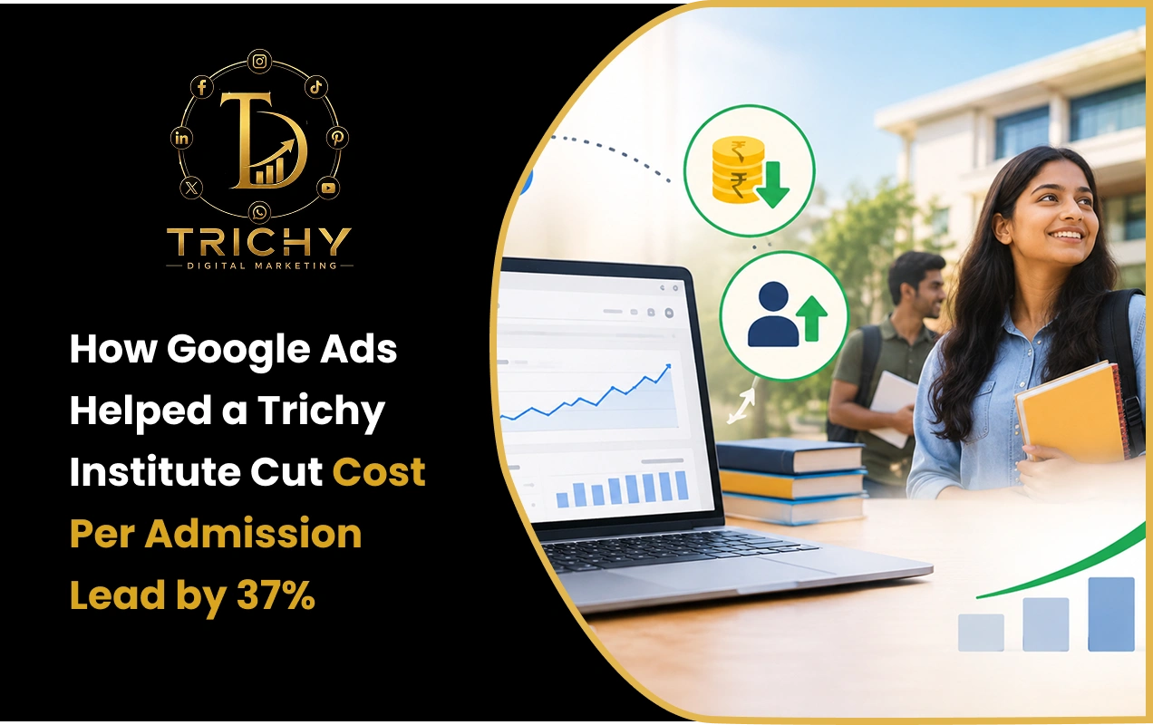 How Google Ads Helped a Trichy Institute Cut Cost Per Admission Lead by 37%