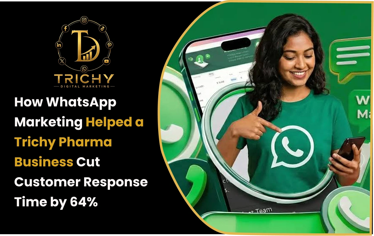 How WhatsApp Marketing Helped a Trichy Pharma Business Cut Customer Response Time by 64%